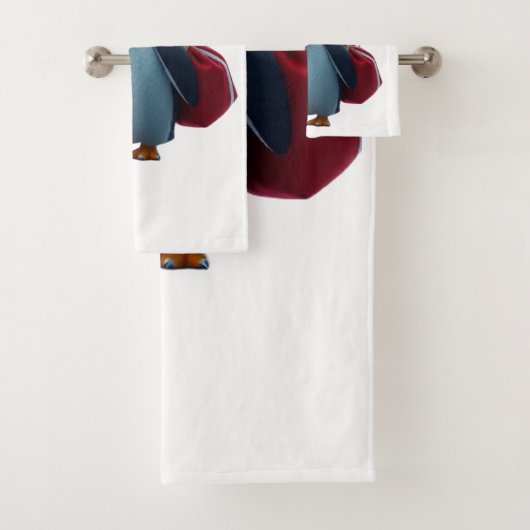 Christmas penguin bad handdoek (Insitu)