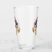 Christmas Penguin Funny Glass Glas (Rechts)