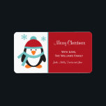 Christmas Penguin Gift Label Labels<br><div class="desc">Verrijk je cadeau geven dit jaar met deze aanpasbare Christmas Penguin Holiday Gift Labels. Personaliseer met jouw naam om cadeau te maken en dit jaar een gemakkelijke stressvrije tijd te geven.</div>