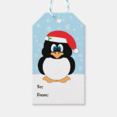 Christmas Penguin Gift Labels Cadeaulabel (Voorkant)