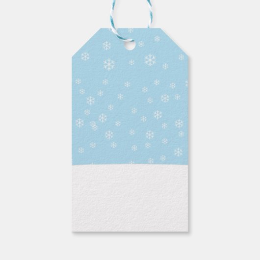 Christmas Penguin Gift Labels Cadeaulabel (Achterkant)