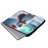 Christmas penguin laptop sleeve (Voorkant onderkant)