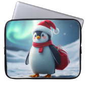 Christmas penguin laptop sleeve (Voorkant)