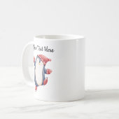 Christmas Penguin Mug with Custom Text Koffiemok (Voorkant links)