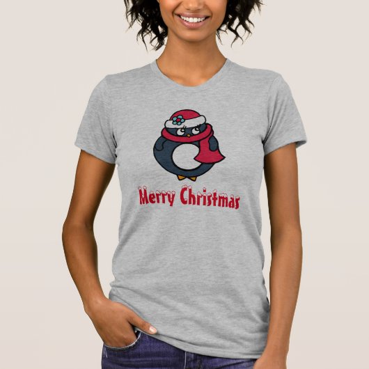 Christmas Penguin Nachtjapon T Shirt (Voorkant)