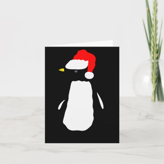 Christmas Penguin Pajamas Shirt  Kaart (Voorkant)
