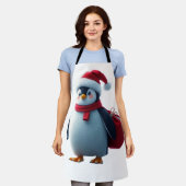 Christmas penguin schort (Gedragen)