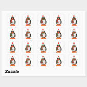 **CHRISTMAS PENGUIN* STICKERS (Vel)