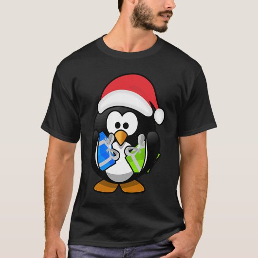 Christmas Penguins Live Lights for the Holiday Squ T-shirt (Voorkant)
