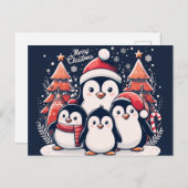 Christmas Penguin's van Rp Briefkaart (Voorkant / Achterkant)
