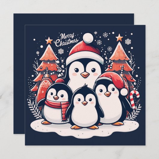 Christmas Penguin's van Rp Feestdagenkaart (Voorkant / Achterkant)
