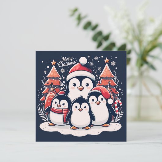 Christmas Penguin's van Rp Feestdagenkaart (Staand voorkant)