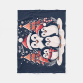 Christmas Penguin's van Rp Fleece Deken (Voorkant)