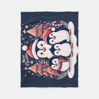 Christmas Penguin's van Rp Fleece Deken