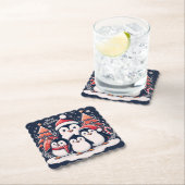 Christmas Penguin's van Rp Kartonnen Onderzetters (Insitu)