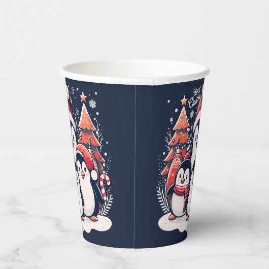 Christmas Penguin's van Rp Papieren Bekers (Rechts)