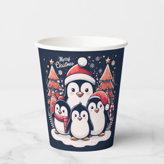 Christmas Penguin's van Rp Papieren Bekers (Voorkant)
