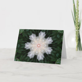 Christmas Peony Kaleidoscope Feestdagen Kaart