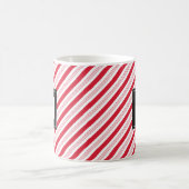 Christmas Peppermint Candy Cane Red Stripes Mok (Center)