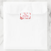 Christmas Peppermint Candy w/Tag Ronde Sticker (Tas)