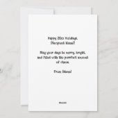 Christmas Personalized Cat Heart Photo Frame Feestdagenkaart (Achterkant)