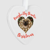 Christmas Personalized Cat Heart Photo Frame Ornament (voorkant)