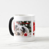 Christmas-Pet Dog Terrier Schattige Schattig plezi Magische Mok (Voorkant links)