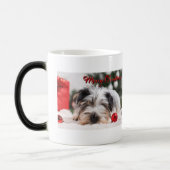 Christmas-Pet Dog Terrier Schattige Schattig plezi Magische Mok (Links)
