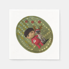 Christmas Pet Friend Servet