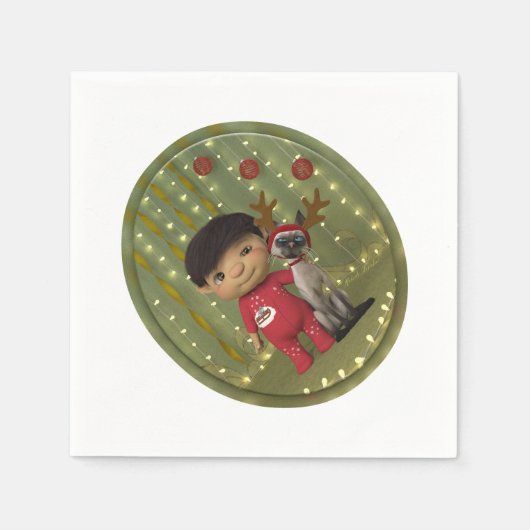 Christmas Pet Friend Servet (Voorkant)