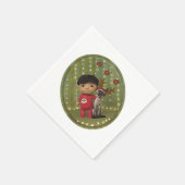 Christmas Pet Friend Servet (Hoek)