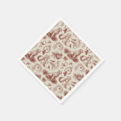 Christmas Pet Monogram A Golden Retriever Servet (Hoek)