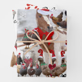 CHRISTMAS PETS Wrapping Paper Flat Sheet Set van 3 (In situ)