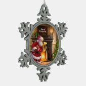 Christmas Pewter Ornament (Links)