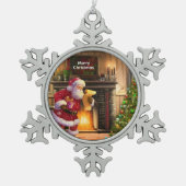 Christmas Pewter Ornament (Voorkant)