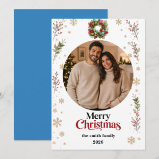 Christmas Photo Card | Merry Christmas Feestdagenkaart