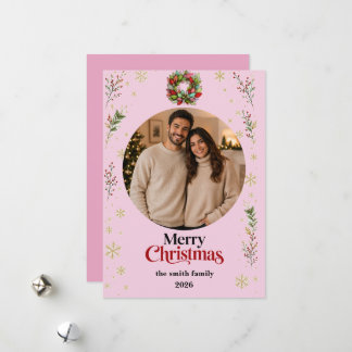 Christmas Photo Card | Merry Christmas Feestdagenkaart