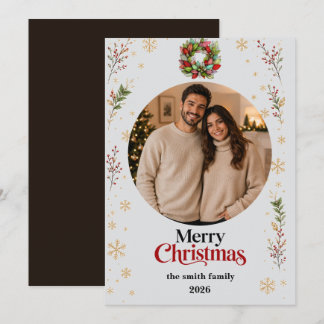 Christmas Photo Card | Merry Christmas Feestdagenkaart