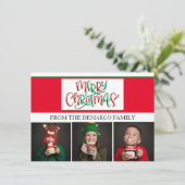 Christmas Photo Cards Bedankkaart (Staand voorkant)