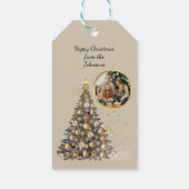 Christmas Photo Custom Gift Tags Cadeaulabel (Achterkant)