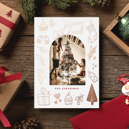 Christmas Photo Favorite Things Holiday Foil Card Folie Feestdagenkaart