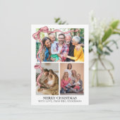  Christmas Photo Feestdagenkaart (Staand voorkant)
