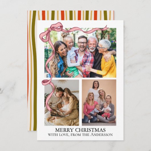  Christmas Photo Feestdagenkaart (Voorkant / Achterkant)