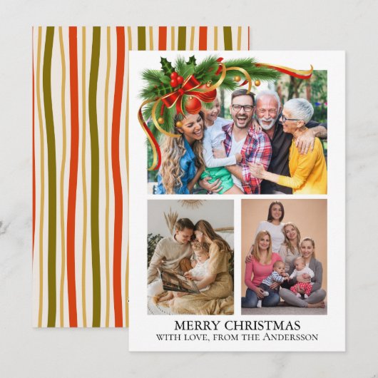  Christmas Photo Feestdagenkaart (Voorkant / Achterkant)