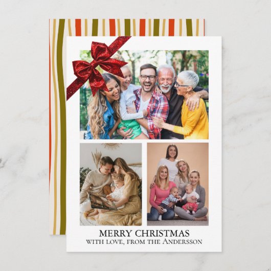  Christmas Photo Feestdagenkaart (Voorkant / Achterkant)