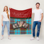 CHRISTMAS PHOTO GIFT - Anderson Tartan Collage Fleece Deken<br><div class="desc">Voeg 3 foto's en je eigen tekst toe om deze moderne trendy foto-collage kerstmis of vakantie cadeau te personaliseren. Ze maken mooie keepsakes. Foto's van familie, huisdieren (hond, kat, paard, hamster, guineapig, slang, konijn, enz.) toevoegen. feestdagen, vrienden, hobbies, selfies, instagram zoals gewenst om een unieke en gedenkwaardige fotocollage te creëer...</div>