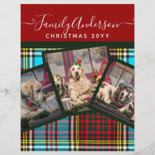 CHRISTMAS PHOTO GIFT - Anderson Tartan Collage Flyer