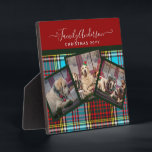 CHRISTMAS PHOTO GIFT - Anderson Tartan Collage Fotoplaat<br><div class="desc">Voeg 3 foto's en je eigen tekst toe om deze moderne trendy foto-collage kerstmis of vakantie cadeau te personaliseren. Ze maken mooie keepsakes. Foto's van familie, huisdieren (hond, kat, paard, hamster, guineapig, slang, konijn, enz.) toevoegen. feestdagen, vrienden, hobbies, selfies, instagram zoals gewenst om een unieke en gedenkwaardige fotocollage te creëer...</div>
