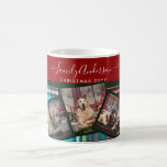 CHRISTMAS PHOTO GIFT - Anderson Tartan Collage Koffiemok<br><div class="desc">Voeg 3 foto's en je eigen tekst toe om deze moderne trendy foto-collage kerstmis of vakantie cadeau te personaliseren. Ze maken mooie keepsakes. Foto's van familie, huisdieren (hond, kat, paard, hamster, guineapig, slang, konijn, enz.) toevoegen. feestdagen, vrienden, hobbies, selfies, instagram zoals gewenst om een unieke en gedenkwaardige fotocollage te creëer...</div>