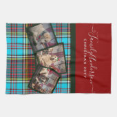 CHRISTMAS PHOTO GIFT - Anderson Tartan Collage Theedoek (Horizontaal)